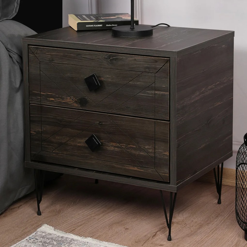 Nočný stolík Luna Dark Brown