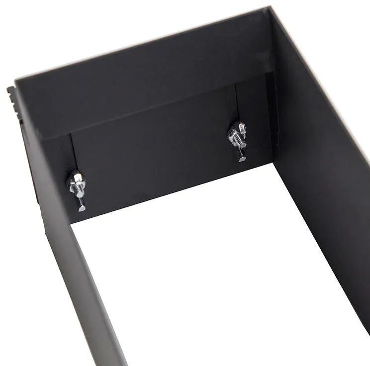 Zapustené bodové svetlo čierne GU10 AR70 bez rámu 3-svetlo - Oneon