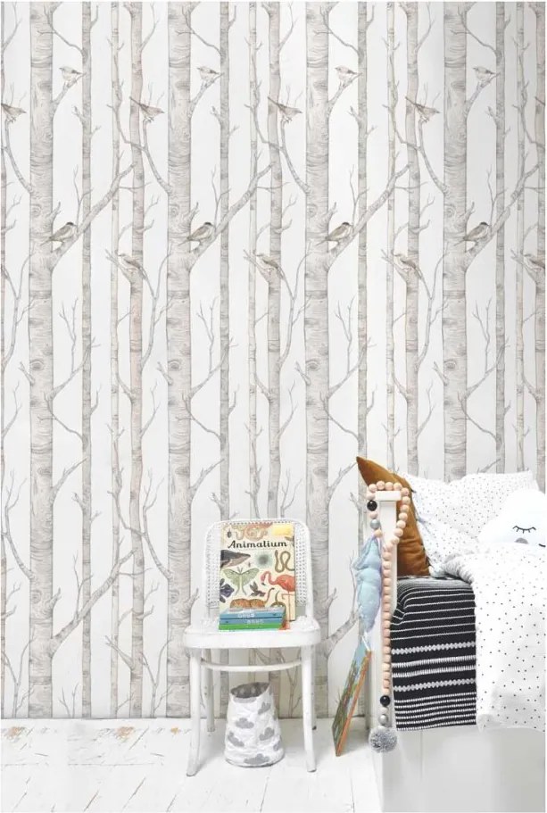 Tapeta brezový les 280x50 cm