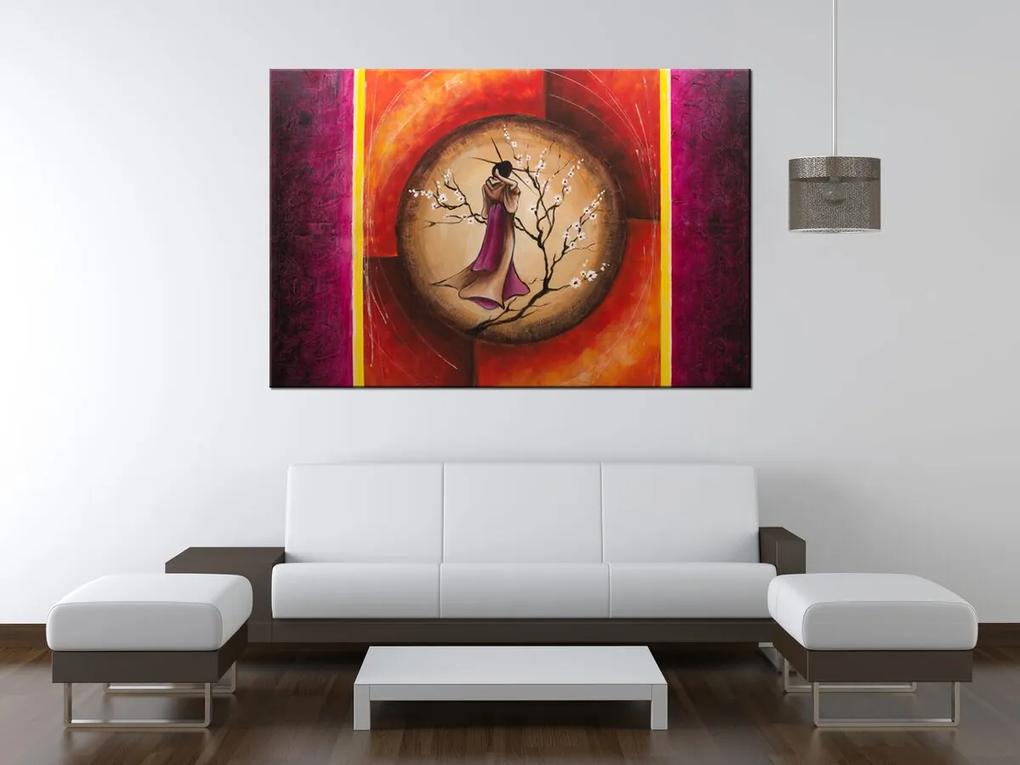 Gario Ručne maľovaný obraz Sao Chang v kruhu snov Rozmery: 100 x 70 cm