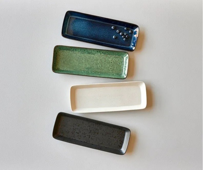 Servírovacia keramická tácka 14x38 cm Gastro Dark Blue/Black – Bitz