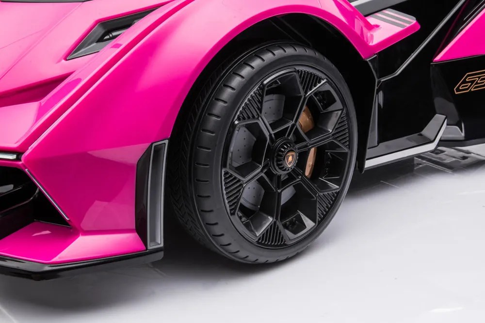 LEAN CARS Elektrické autíčko Lamborghini GT HL528 LED svetlá MP3 ružové
