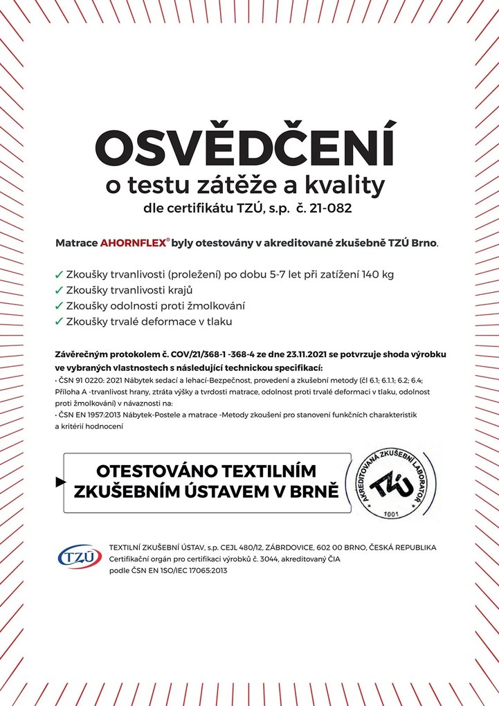 Detský penový matrac CLASSIC STAR - 190x90x18 cm + poťah Aloe vera