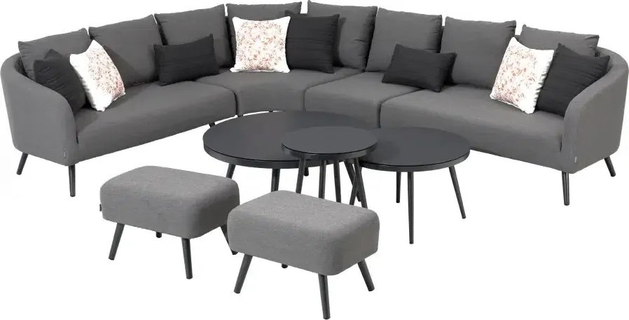 Záhradná zostava MELIA LIKA-TEX® sivá