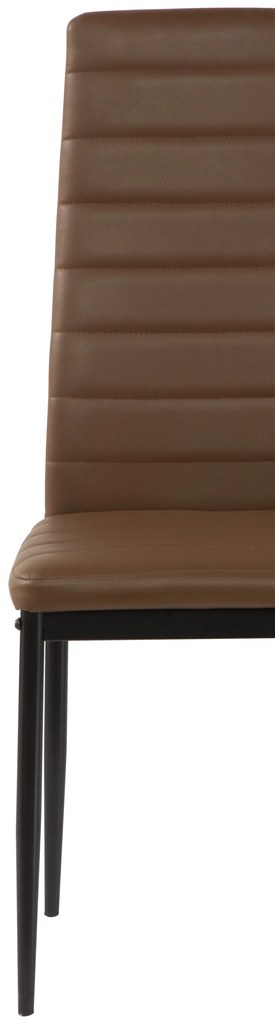 Noela Jedálenská stolička z umelej kože TINO hnedá
