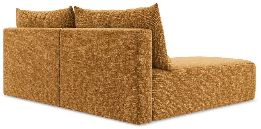 Oranžová rozkladacia/s úložným priestorom rohová pohovka (ľavý roh) Kalena – Makamii