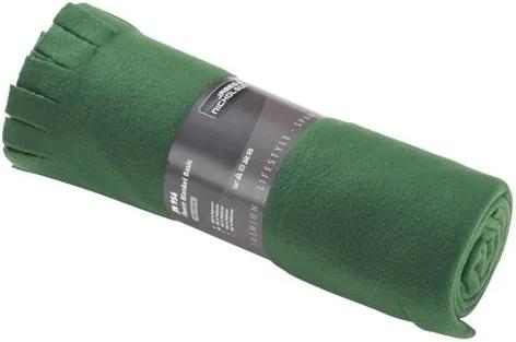 James & Nicholson Fleecová deka 130x170 cm JN956 - Tmavě zelená | 130 x 170 cm