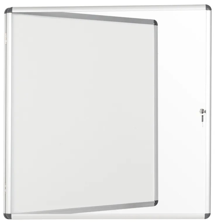 Vnútorná vitrína s bielym magnetickým povrchom, 940 x 981 mm