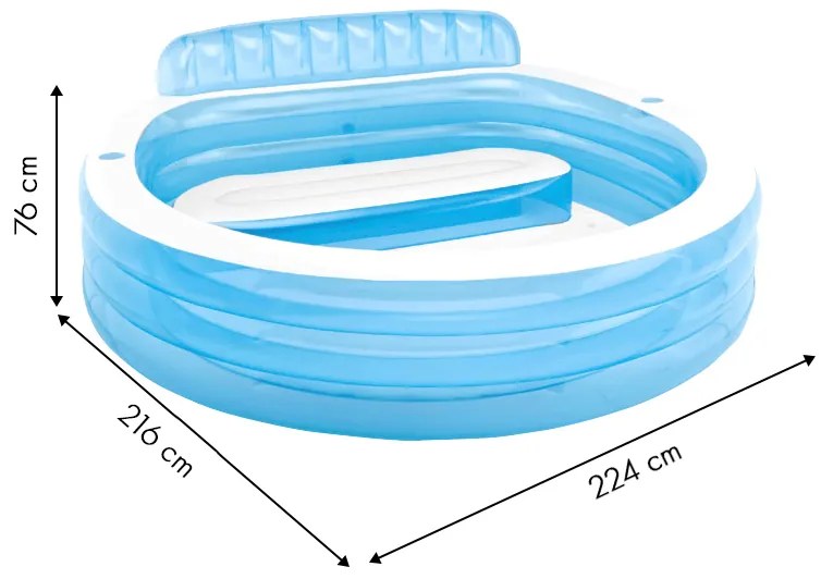 Intex Nafukovací bazén 57190 - 229x218cm