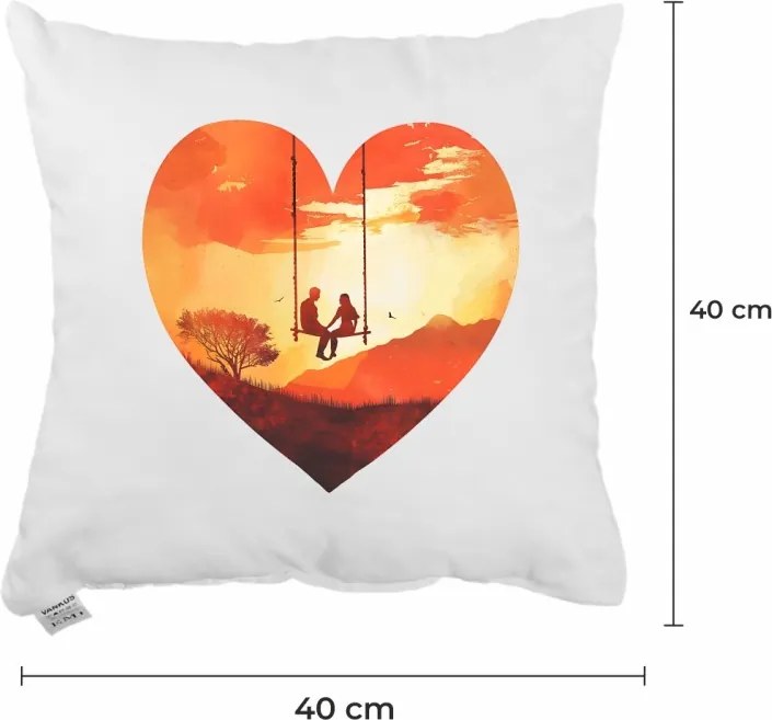 Dekoratívny vankúš Sunset Love 40x40 cm EMI