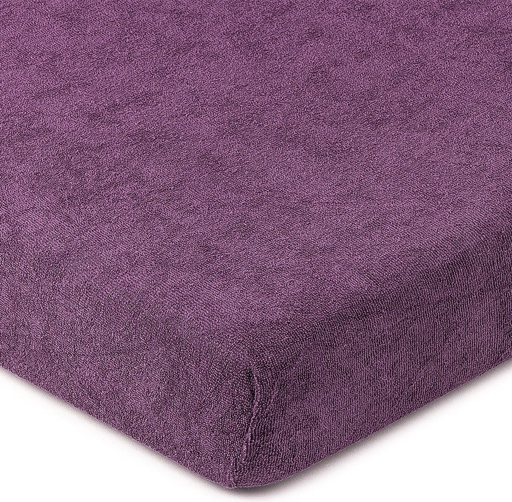 4Home froté prestieradlo fialová, 90 x 200 cm