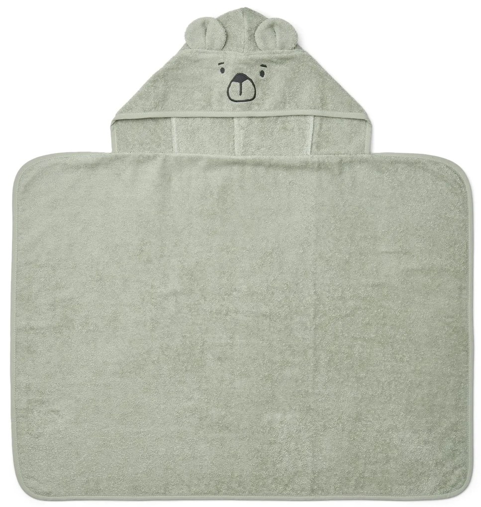LIEWOOD Osuška s kapucňou pre bábätka Vilas Bear/Dove Blue