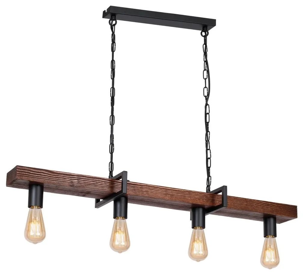Luster na reťazi HARD 4xE27/60W/230V