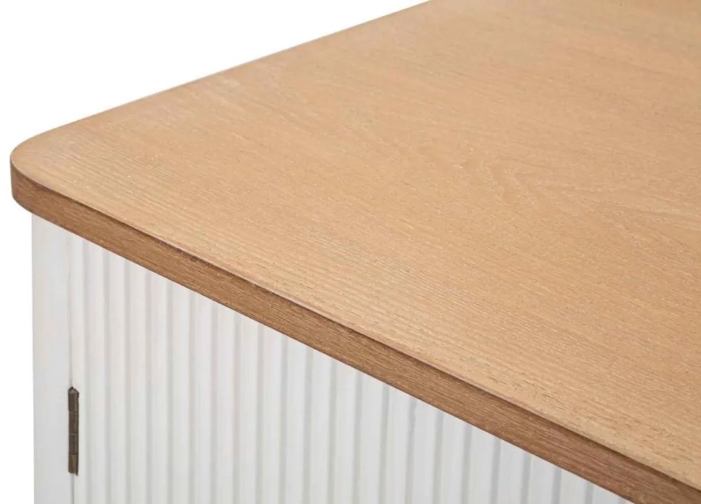 Dizajnová komoda Gerlinde 117 cm biela