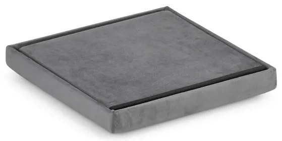 Skladacia taburetka sivá M zamat sivá