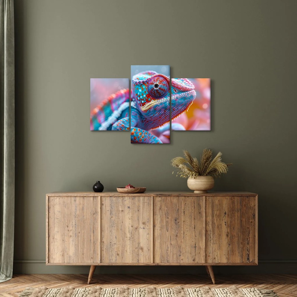 Obraz - Sfarbený chameleón (90x60 cm)
