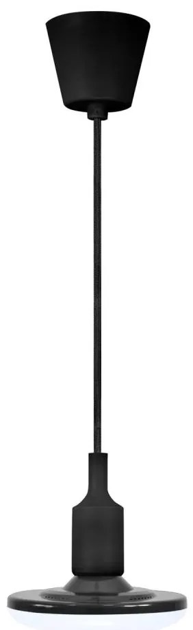 LED Závesné svietidlo KIKI 1xE27/10W/230V čierne