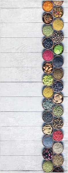 Protišmykový koberec / behúň ANDRE 33200 strieborný / béžový