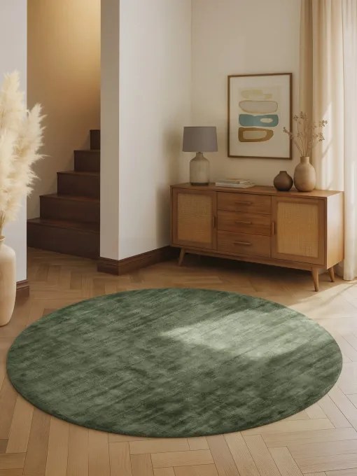 Koberec JANE zelený kruh