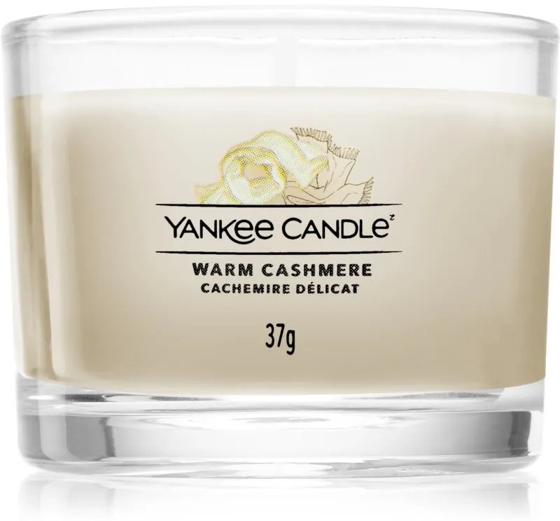 Yankee Candle Warm Cashmere votívna sviečka glass 37 g