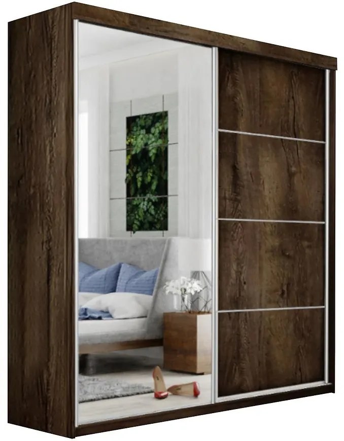 Skriňa Top 23 Plus 200 Tmavý jaseň