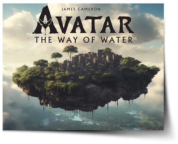 Sablio Plagát Avatar The Way of Water Lietajúce mesto - 90x60 cm