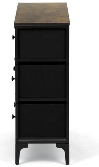 Autronic BONTEC Komoda 103x30x78cm, mdf, viacfarebná, AUK-W2104 BK Farba: Viacfarebná