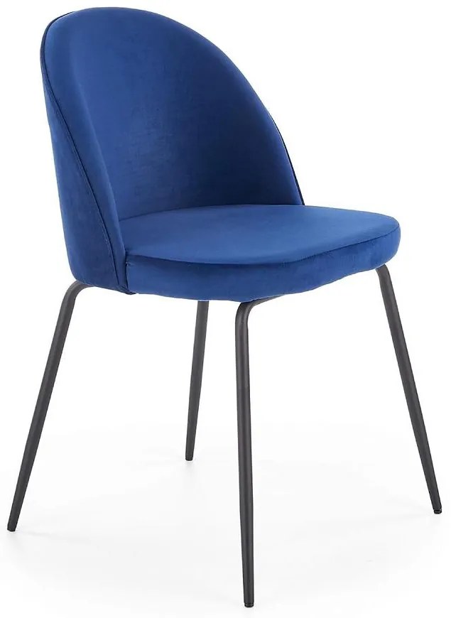 Stolička K314 Velvet/Kov Granát