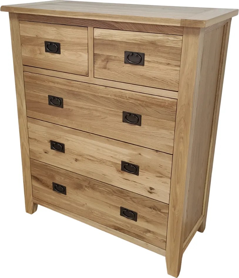 Veľký bielizník - komoda s 5 zásuvkami, 110x53x130 cm