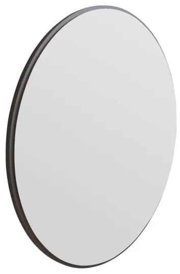 Nástenné zrkadlo OZZE pr. 60 cm čierna