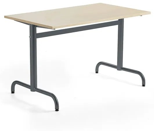 Stôl PLURAL, 1200x700x720 mm, HPL - breza, antracit