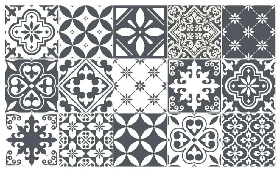 Sada 15 samolepiek Ambiance Wal, 10 × 10 cm