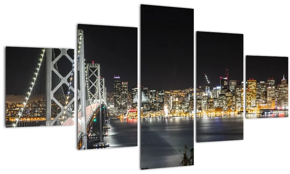 Obraz Brooklynského mostu a New Yorku (125x70 cm), 40 ďalších rozmerov
