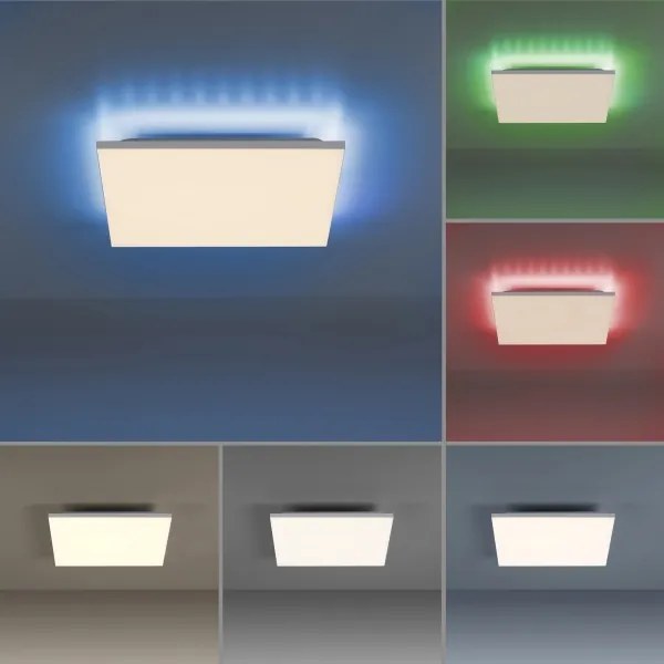 Leuchten Direkt 15561-16-LED RGB Stmievateľné stropné svietidlo CONRAD 27W/230V+DO