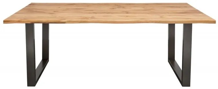 Invicta Interior - Masívny jedálenský stôl LIVING EDGE 200 cm divoký dub, prírodný