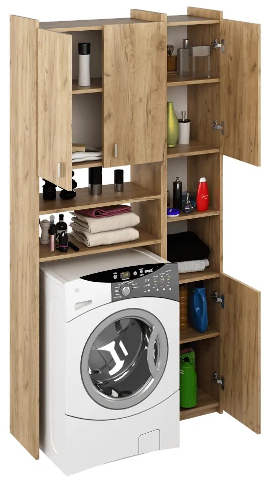 Skrinka nad práčku MIRALI, dub artisan