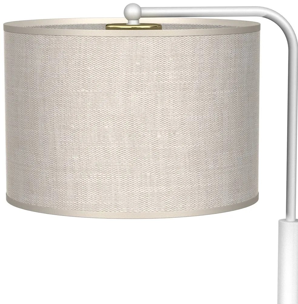 Stolná lampa Lino, 1x ľanové tienidlo, w