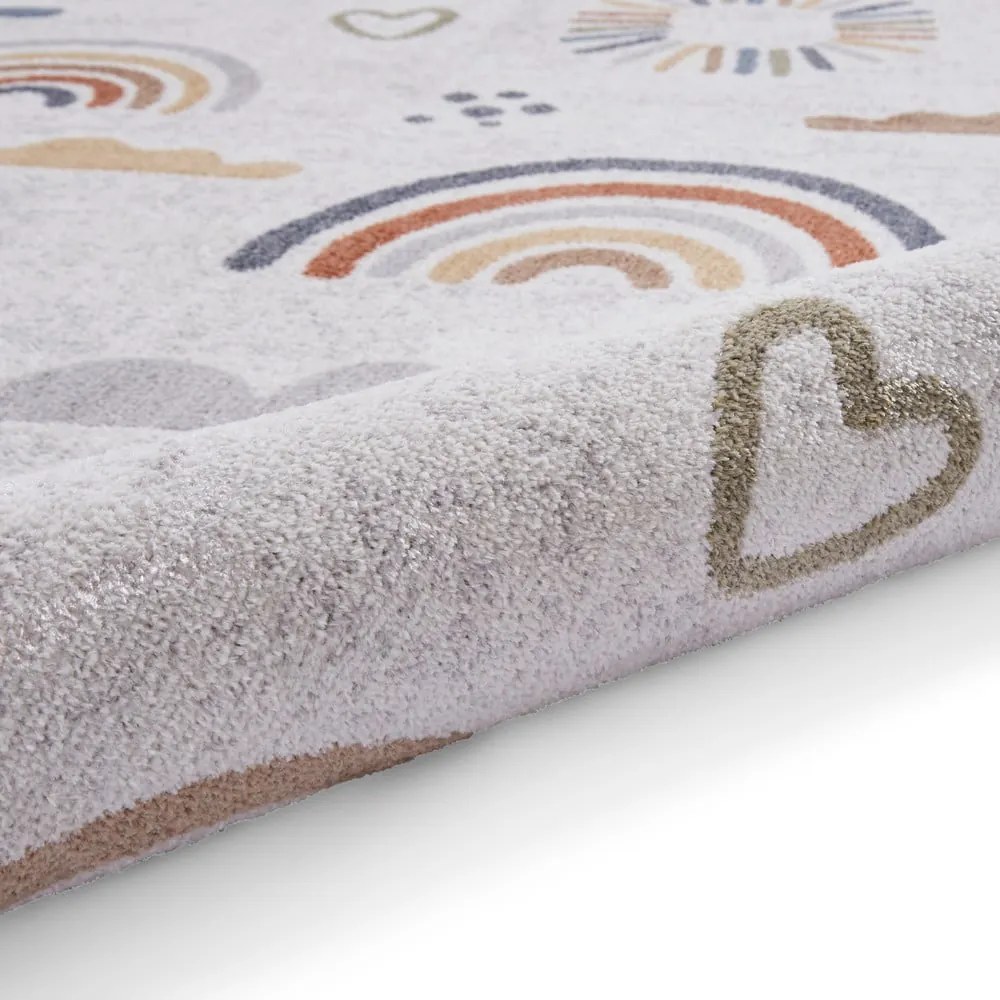 Krémovobiely detský koberec 120x170 cm Vida Kids Rainbow – Think Rugs