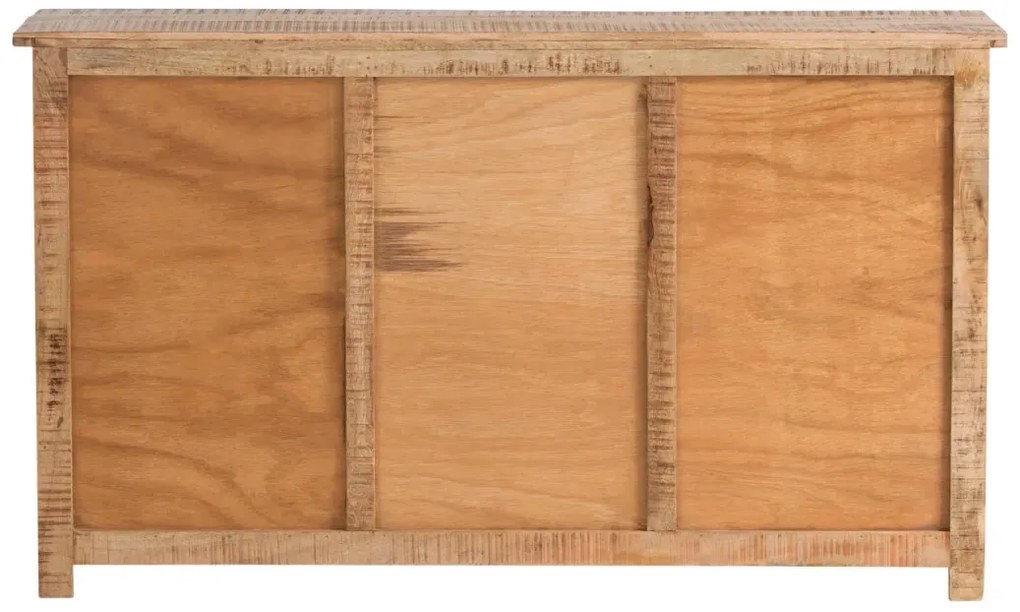 furniture-nabytek.cz - Masivní příborník Mumbai z mangového dřeva, lakovaný, hnědý – 140×42×80 cm