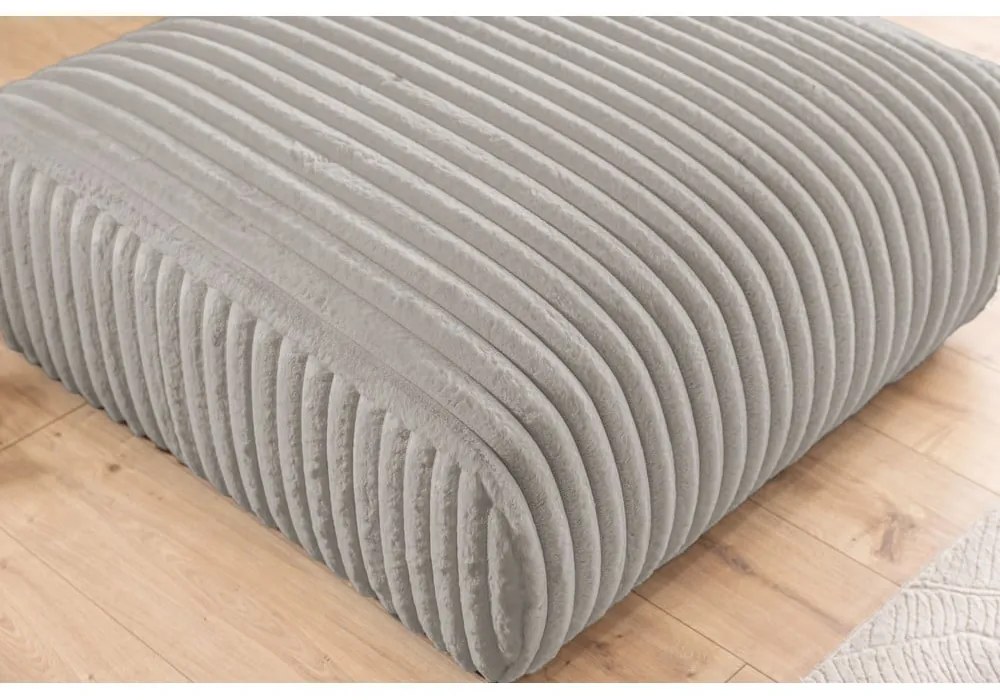 Svetlosivá menčestrová podnožka Justin – Ropez