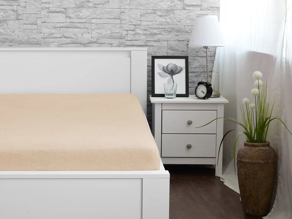 XPOSE® Froté plachta Exclusive - béžová 90x200 cm