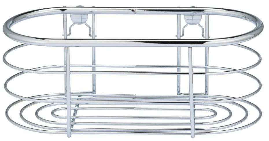 Strieborná sprchová polica Wenko Trestina, 26 x 11 cm