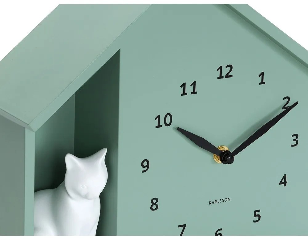 Nástenné hodiny Sitting Cat – Karlsson
