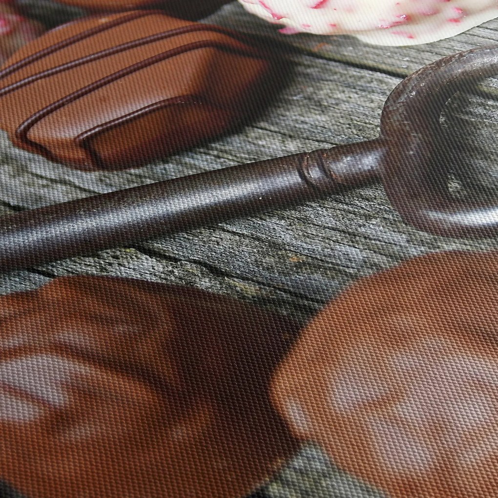 Obraz čokolády a kľúče (90x60 cm)