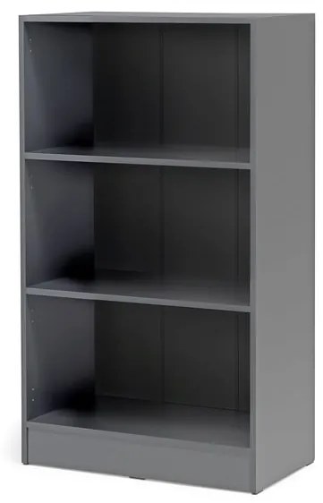 Knižnica FLEXUS, 1325x760x415 mm, šedá