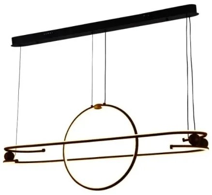 LED Stmievateľný luster na lanku LED/95W/230V 3000-6500K + diaľkové ovládanie