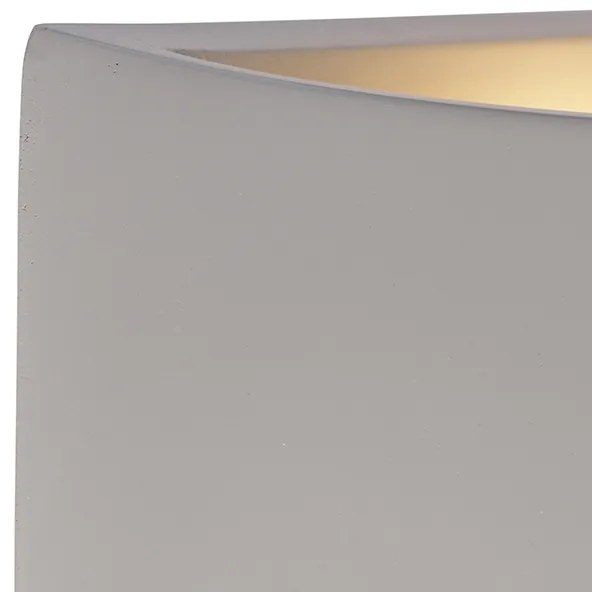 Priemyselná nástenná lampa sivá betón - Creil