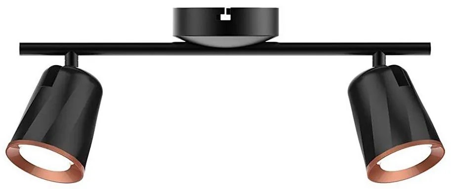 LED Bodové svietidlo 2xLED/5W/230V 4000K čierna