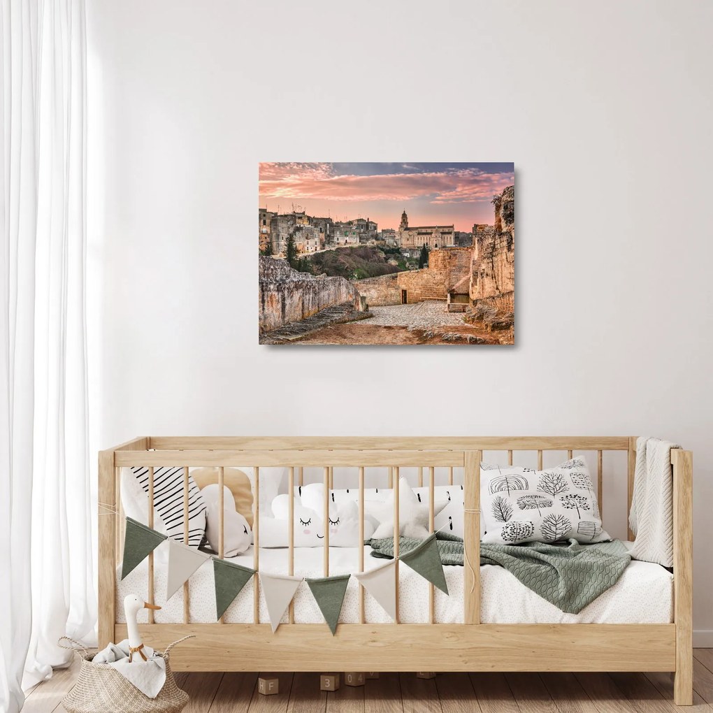 Sklenený obraz - Gravina in Puglia, Taliansko (70x50 cm)