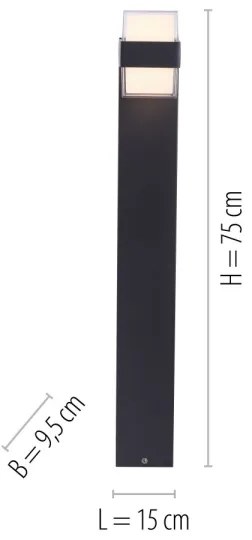 Paul Neuhaus 9481-13 - LED Vonkajšia lampa CARA LED/8W/230V IP44